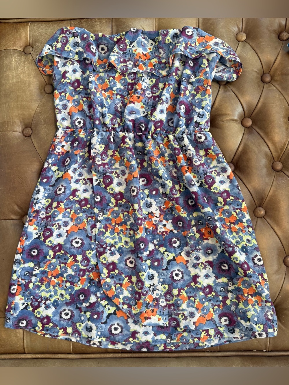 Miss Me Couture Floral Ruffle Mini Dress M